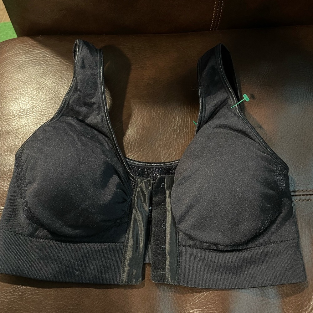 Miracle Bamboo Bra Black Spandex Padded, Women’s XL